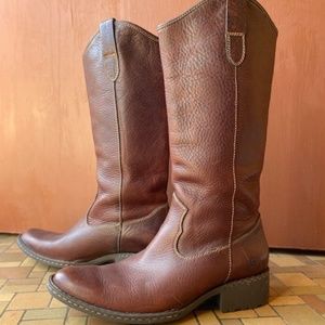 Delicious Born Pebbled Leather Knee-High Boots 9.5